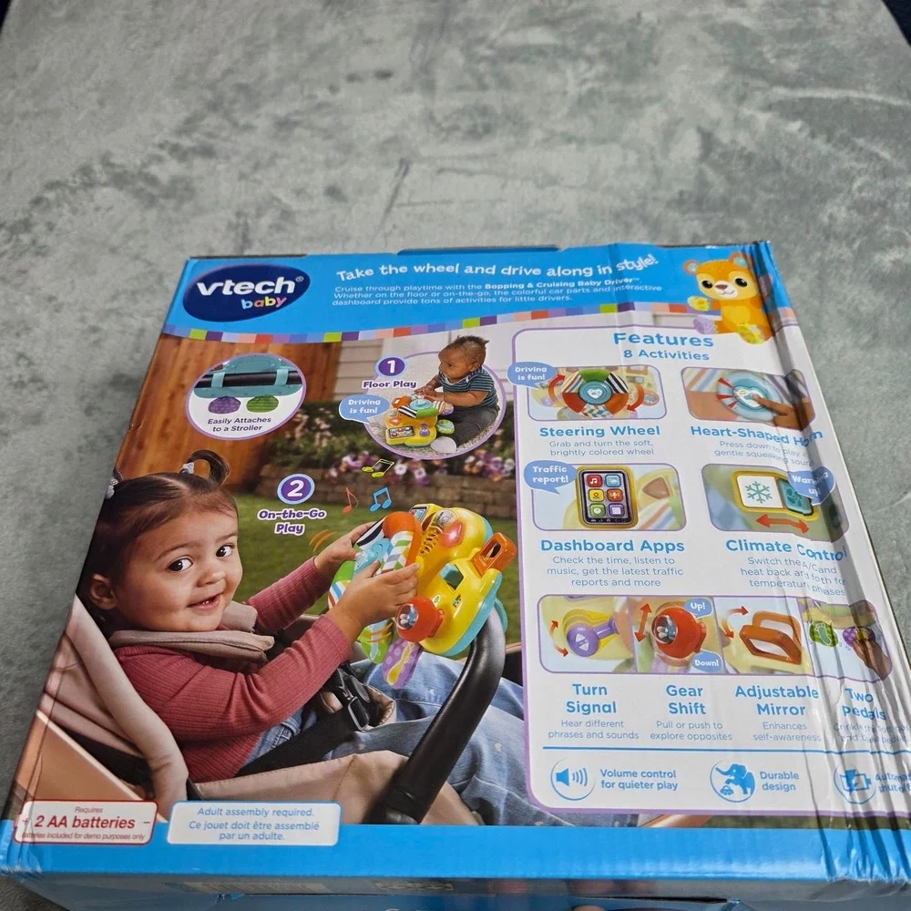 Vtech Baby Bopping & Cruising Baby Driver Toy Montessori Toddler Infant Driving